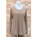 Zeitlos by Luana Shirt 565 cappuccino Perforierung Gr. 46...