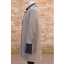 by basics Cardigan Merino Bubble Wool elephant melange