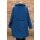 Hopsack Winterjacke long blau