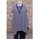 PLÜ PLUSLAVIE Balloonshirt black/white Stripe One Size