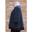 by basics Merino Shirt U Boot blue mood